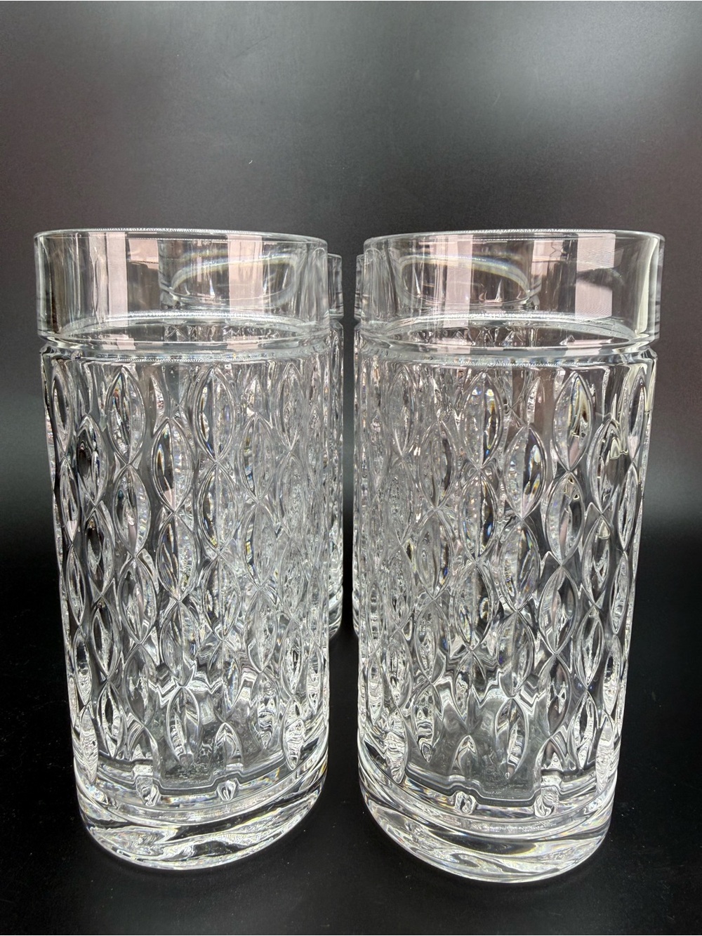 Ralph Lauren Aston Cut Crystal Highball Glasses - Picture 4 of 8